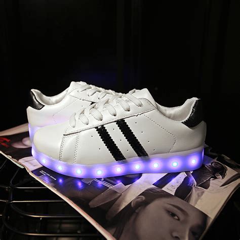 light up white sneakers|light up sneakers for women.